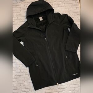 Avalanche Women's Black Hooded Zip-Up Jacket Xl